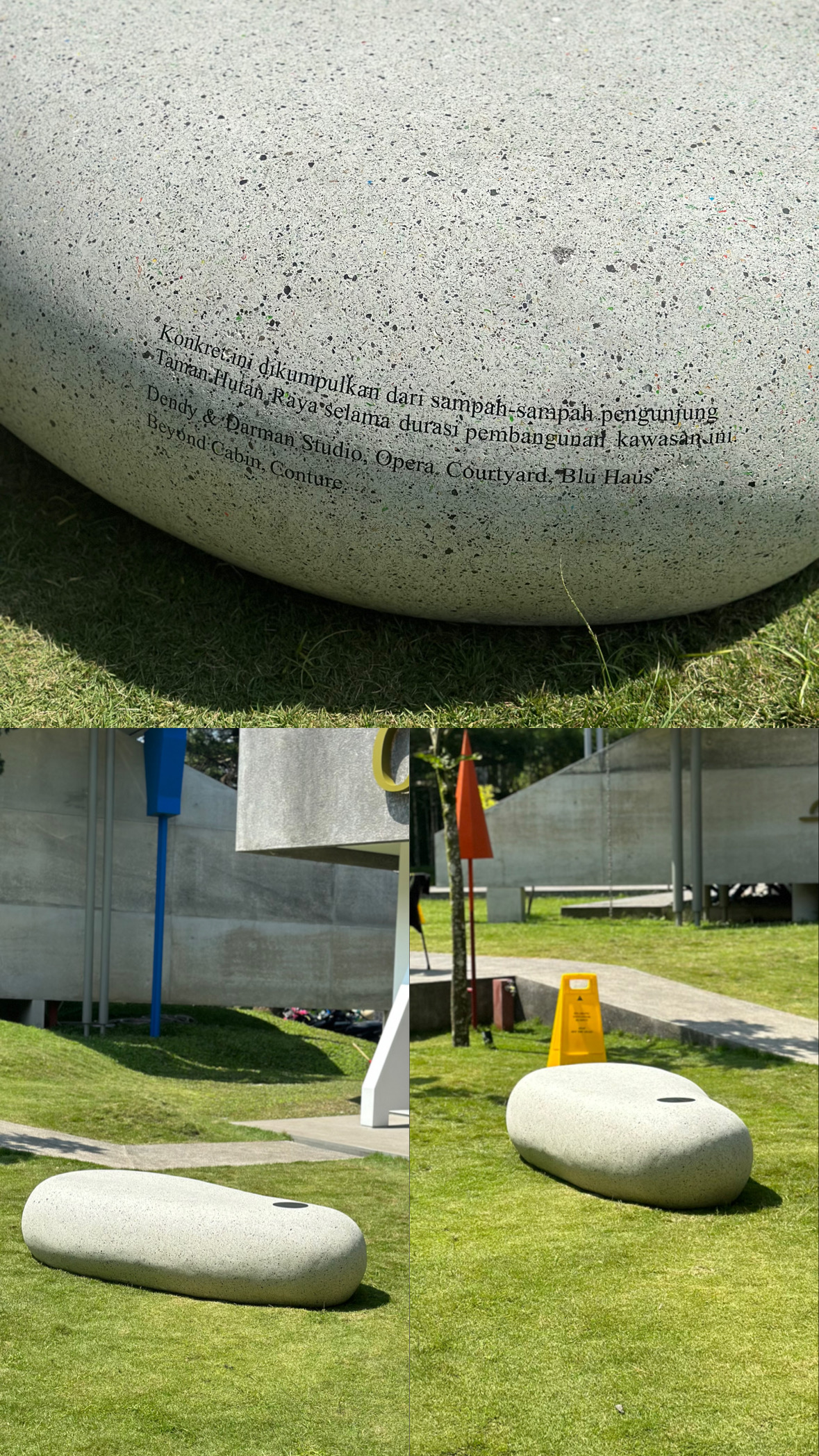 Foto Stone Egg ( Public Furniture with rejected plastic waste ) ke-4